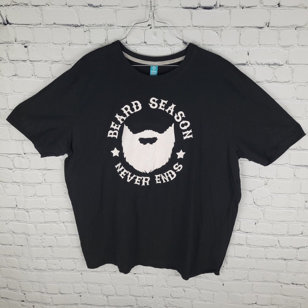 SPREAD SHIRT | "Beard Season Never Ends" crewneck short sleeve tee t-shirt